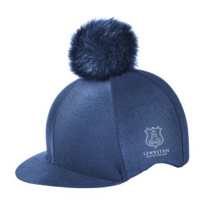 Leweston Aberford Lycra Riding Cap cover - Navy, One Size